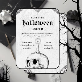 Invitación de la fiesta de Halloween con inicuos
