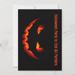 Invitación de la fiesta de Halloween con miedo