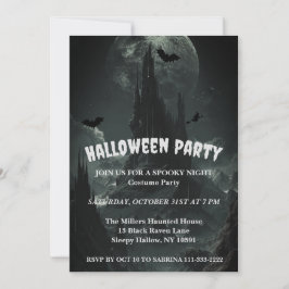 Invitación de la fiesta de Halloween de la Montaña