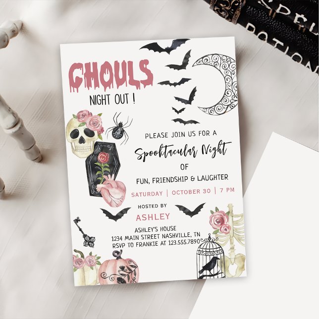 Invitación de la fiesta de Halloween de la Noche d (Subido por el creador)