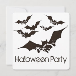 Invitación de la fiesta de Halloween de los Bats F