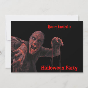 Invitación de la fiesta de Halloween de Zombies