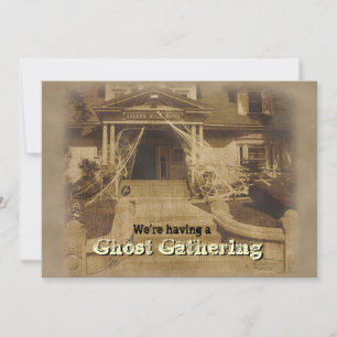 Invitación de la fiesta de Halloween en la casa de