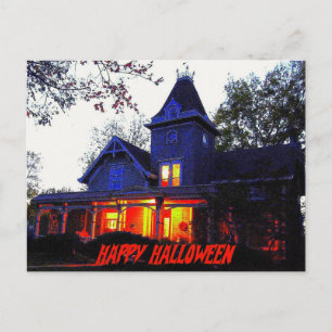 Invitación de la fiesta de Halloween en la casa de