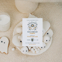 Invitación de la fiesta de Halloween, espeluznante