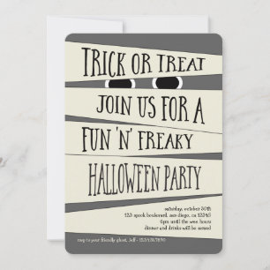 Invitación de la fiesta de Halloween momificada