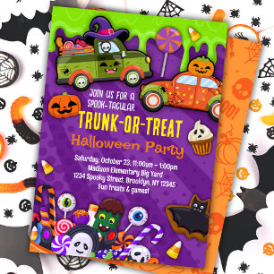 Invitación de la fiesta de Halloween para maleante