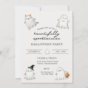 Invitación de la fiesta de Halloween, traviesa