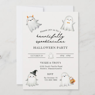 Invitación de la fiesta de Halloween, traviesa