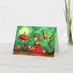 Invitación de la fiesta de jardín de la seta