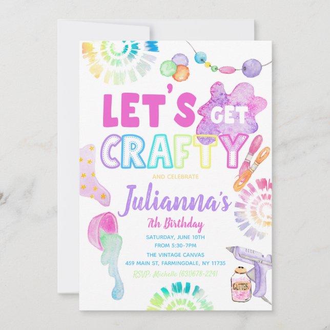 Invitación de la fiesta de la artesanía | Invitaci (Anverso)