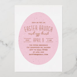 Invitación de la fiesta de la caza de huevos con e