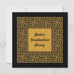 Invitación de la fiesta de la graduación del patró
