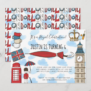 Invitación de la fiesta de llamadas de Londres