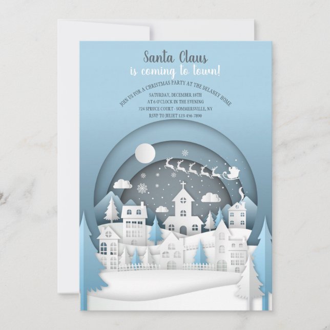 Invitación de la fiesta de los navidades (Anverso)