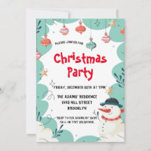 Invitación de la fiesta de los Navidades de cuenta