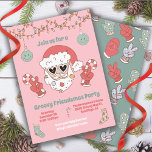 Invitación de la fiesta de los Navidades de la Nav<br><div class="desc">Friendsmas Groovy Navidades Hippie Peace Signing Santa con invitaciones para gafas de sol. ¡Se puede cambiar toda la redacción! Colores divertidos de verde, rojo, tanques y rosados. Perfecto para reunir a tus amigos de cadera para que los Navidades se reúnan para cenar. para hacer más cambios, ve a Personalizar esta...</div>