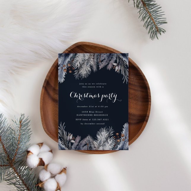 Invitación de la fiesta de los Navidades de la ver (Subido por el creador)