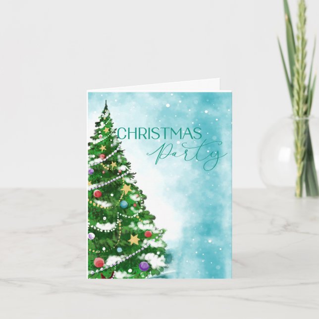 Invitación de la fiesta de los Navidades de los ár (Anverso)
