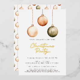 Invitación de la fiesta de los Navidades de orname
