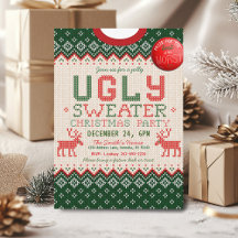 Invitación de la fiesta de los Navidades del suéte