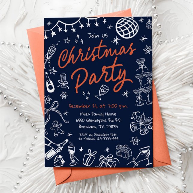 Invitación de la fiesta de los navidades, invitaci (Subido por el creador)