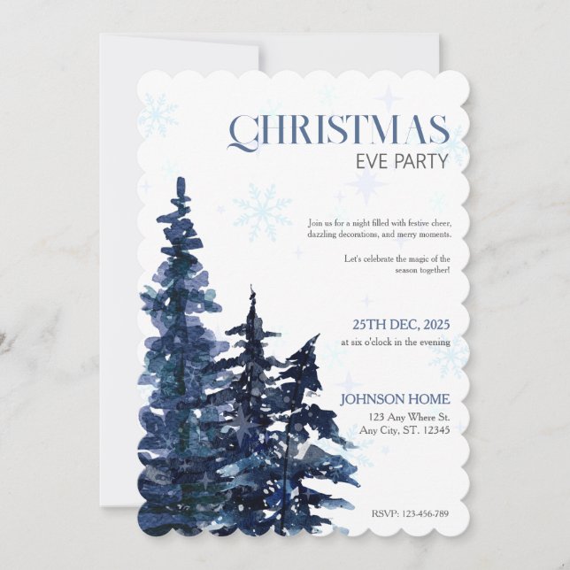 Invitación de la fiesta de los navidades, invitaci (Anverso)
