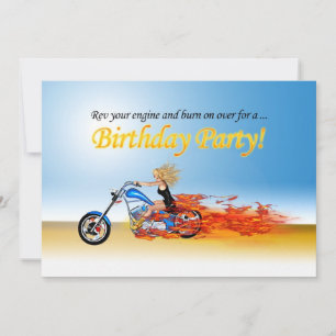 Invitación de la fiesta de motocicletas