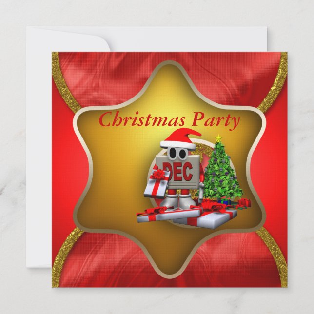 Invitación de la fiesta de Navidad (Anverso)