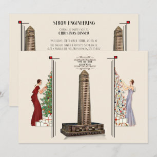 Invitación de la fiesta de Navidad de la