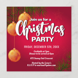 Invitación de la fiesta de Navidad de la diversión