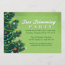 Invitación de la fiesta de Navidad del ajuste del