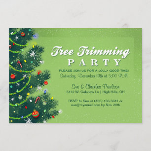 Invitación de la fiesta de Navidad del ajuste del