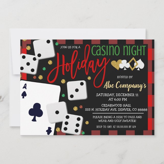 Invitación de la fiesta de navidades (Anverso)