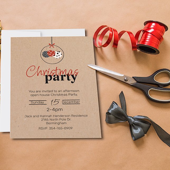 Invitación de la fiesta de Navidades de aspecto de (Subido por el creador)