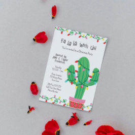 Invitación de la fiesta de Navidades de Cactus fes