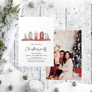 Invitación de la fiesta de Navidades fotográficos 