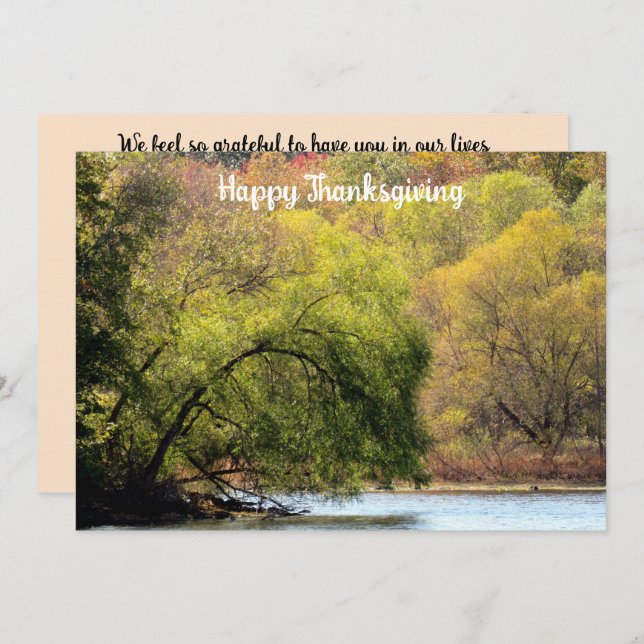 Invitación de la fiesta de otoño (Anverso / Reverso)