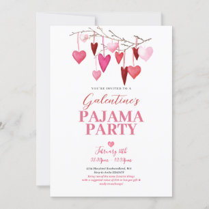 Invitación de la fiesta de Pajama del Día de Galen
