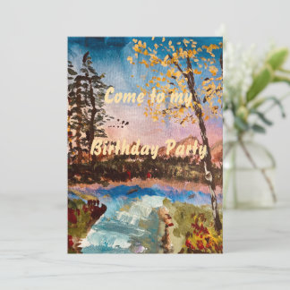 Invitación de la fiesta de personalizable otoño