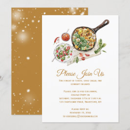 Invitación de la fiesta de presentación de aliment