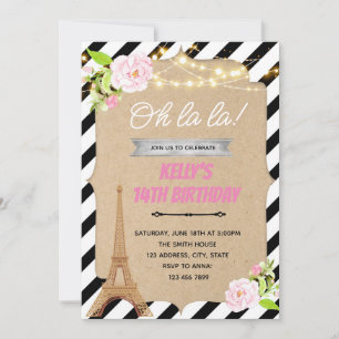 Invitación de la fiesta de primavera de París