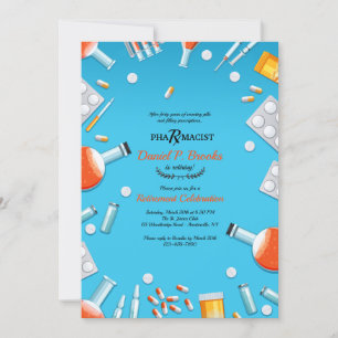 Invitación de la Fiesta de Retiro Farmacéutico