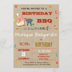 INVITACIÓN DE LA FIESTA DEL CUMPLEAÑOS  CUALQUIER