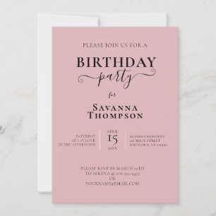 INVITACIÓN DE LA FIESTA DEL CUMPLEAÑOS DECORATIVO