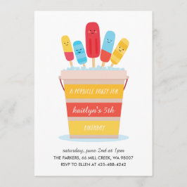 Invitación de la fiesta del cumpleaños del