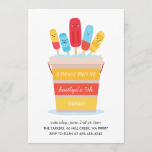 Invitación de la fiesta del cumpleaños del