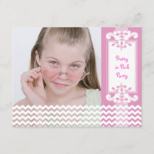 Invitación de la fiesta del cumpleaños del chica