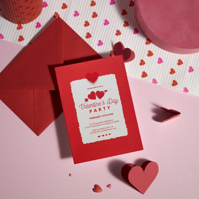Invitación de la fiesta del Día de San Valentín de (Subido por el creador)