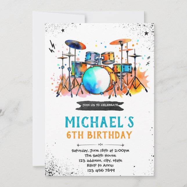 Invitación de la fiesta del tambor (Anverso)